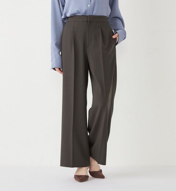 SHIPS Colors 「SHIPS Colors:〈手洗い可能〉リラックス ワイド パンツ」|その他|グレー