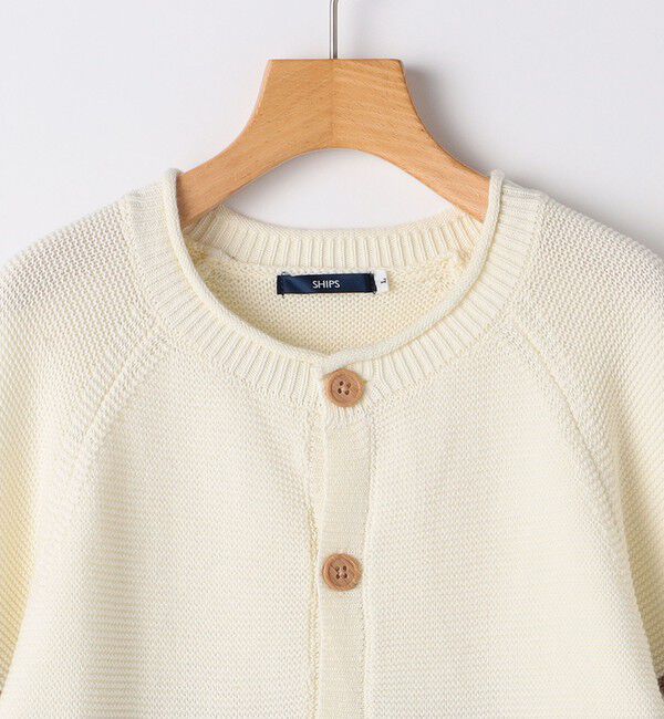 SHIPS KIDS「SHIPS KIDS:130～155cm / 〈洗濯機可能〉ボーダー カーディガン」|カーディガン|