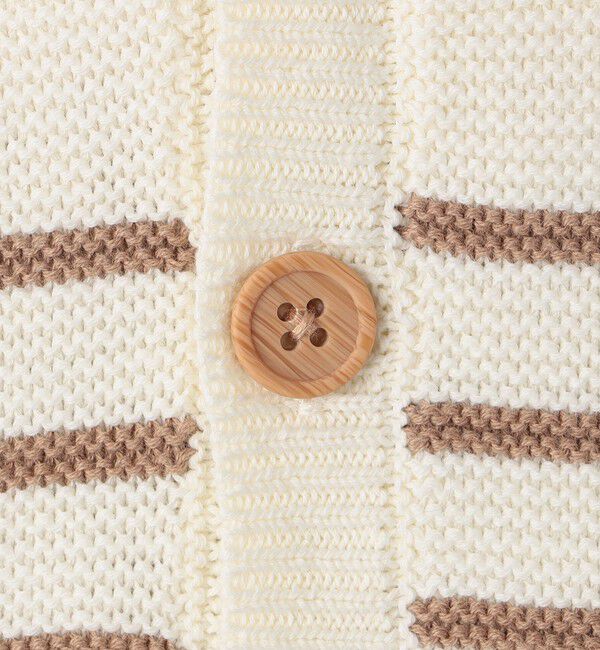 SHIPS KIDS「SHIPS KIDS:130～155cm / 〈洗濯機可能〉ボーダー カーディガン」|カーディガン|