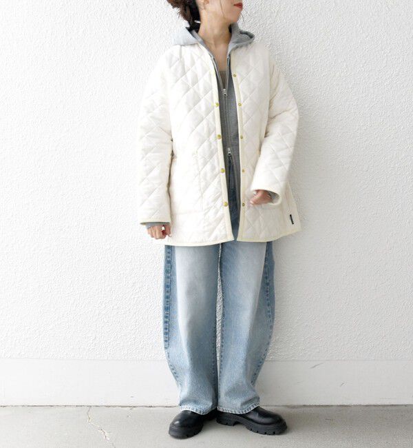 SHIPS any「Traditional Weatherwear: ARKLEY キルティング ミドル ノーカラー コート」|ノーカラーコート|