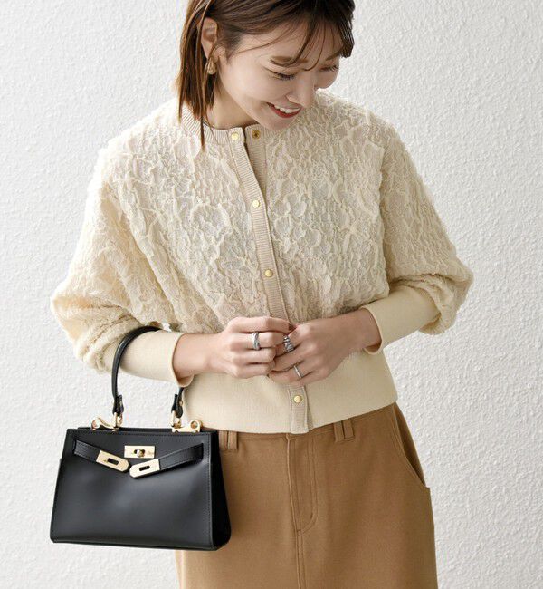 SHIPS any「SHIPS any:〈手洗い可能〉ジャカード バンピー コンパクト カーディガン」|カーディガン|