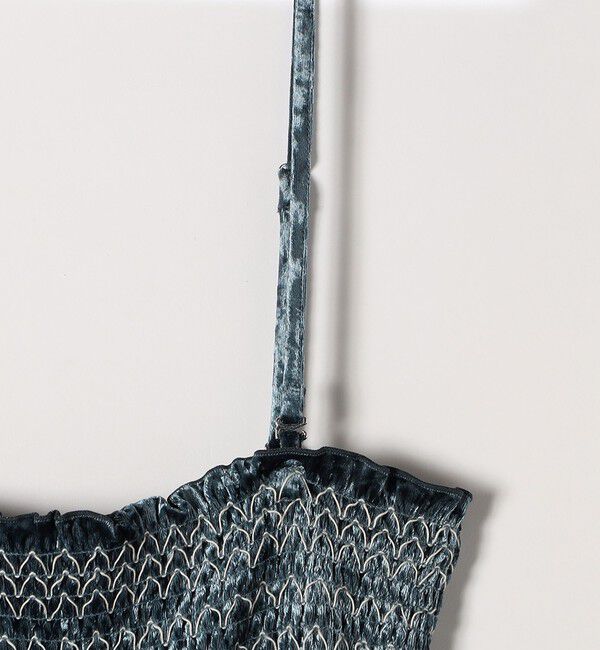 SHIPS any「bon_meur:〈手洗い可能〉クラッシュ ベロア シャーリング 2WAY スカート」|フレア|