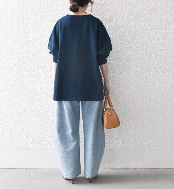 SHIPS any「【WEB限定】SHIPS any:〈洗濯機可能〉USAコットン 裏毛 スキッパー ルーズ スウェット」|スウェット・ジャージ|