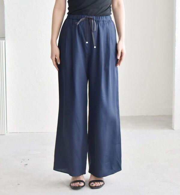 quaranciel「quaranciel:〈手洗い可能〉タック イージー ワイド パンツ」|その他|