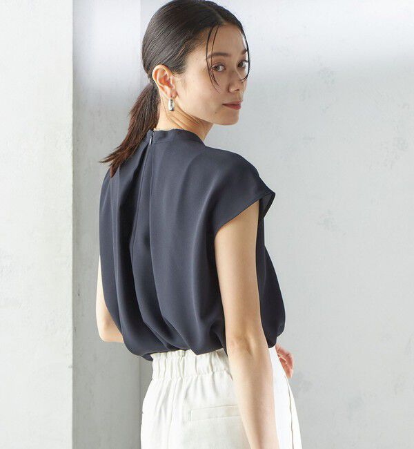 SHIPS for women「〈手洗い可能〉タック タイ フレンチ スリーブ ブラウス」|シャツ・ブラウス|