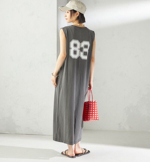 SHIPS for women「【SHIPS別注】TENNESSEE:ノースリーブ ワンピース」|ワンピース|ダークグレー