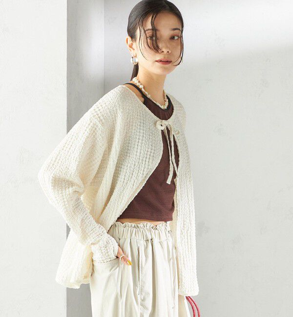 SHIPS for women「maroba:〈手洗い可能〉2WAY ラッシュ カーディガン」|その他|