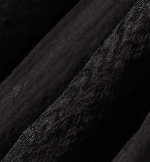 SHIPS any「【WEB限定】SHIPS any:〈手洗い可能〉シアー ドット スタンドカラー パフ ギャザー ブラウス」|シャツ・ブラウス|