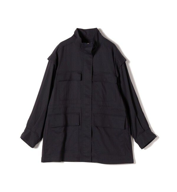 SHIPS Colors 「SHIPS Colors:〈手洗い可能〉パッチポケット ミリタリー ブルゾン」|ブルゾン・スタジャン|ネイビー