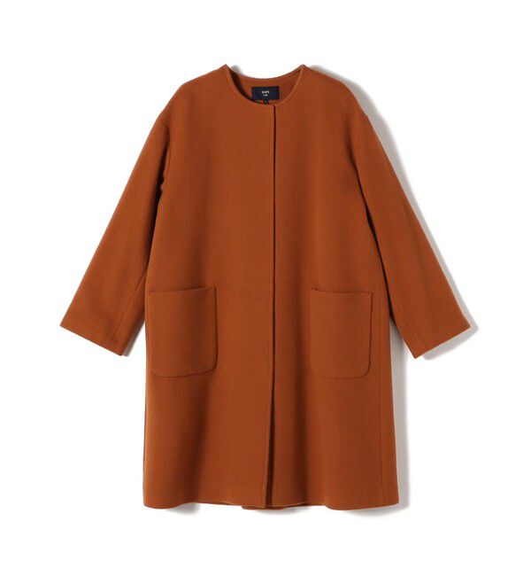 SHIPS Colors 「SHIPS Colors:SUPER100 ウール ノーカラー コート◇」|ノーカラーコート|