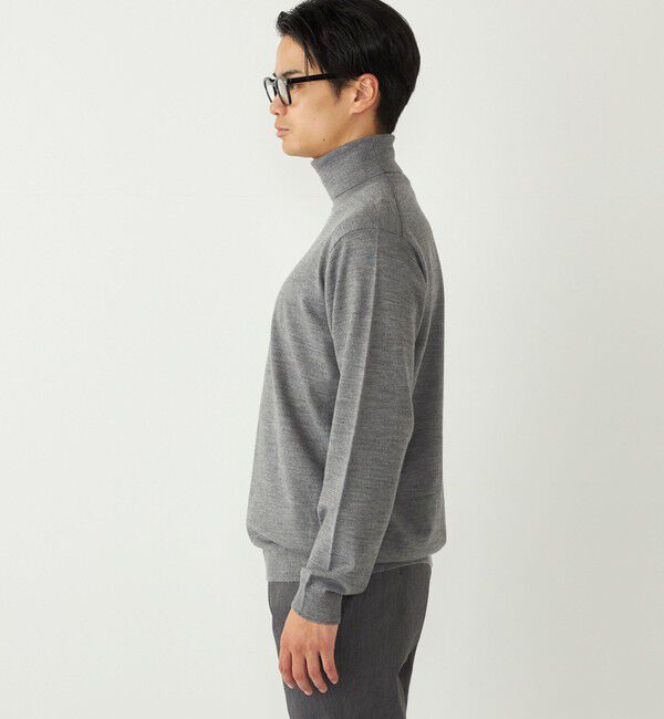 SHIPS Colors 「SHIPS Colors:〈手洗い可能〉アンチピリング 12ゲージ タートルネック ニット」|ニット・セーター|