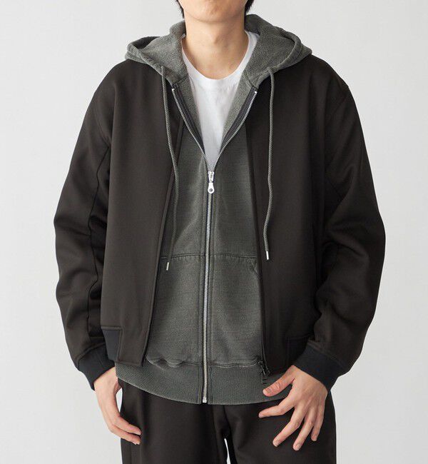 SHIPS「SHIPS: ダウンファブリック ブルゾン」|ブルゾン・スタジャン|ブラック