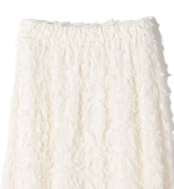 SHIPS for women「〈手洗い可能〉シアー カット ジャカード フレア スカート（セレモニー対応可）」|スカート|