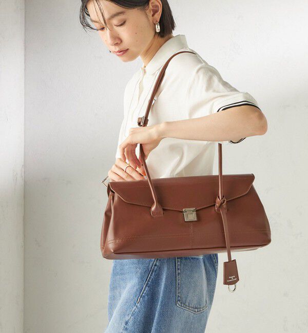 SHIPS for women「【WEB限定】George Cinq:SHOULDER BAG（L）」|ショルダー・メッセンジャー|キャメル
