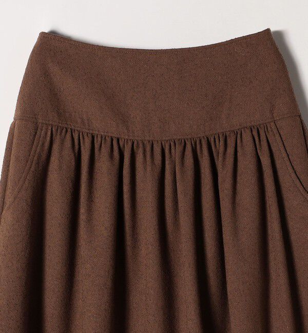 SHIPS any「SHIPS any:〈洗濯機可能〉ループヤーン ギャザー フレア スカート」|スカート|