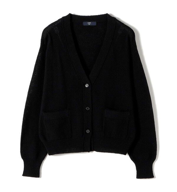 SHIPS Colors 「SHIPS Colors:〈手洗い可能〉ペーパー ライク フリンジ ポケット カーディガン◆」|カーディガン|