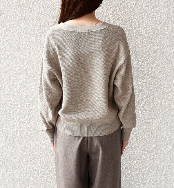 SHIPS Colors 「SHIPS Colors:〈手洗い可能〉ペーパー ライク フリンジ ポケット カーディガン◆」|カーディガン|