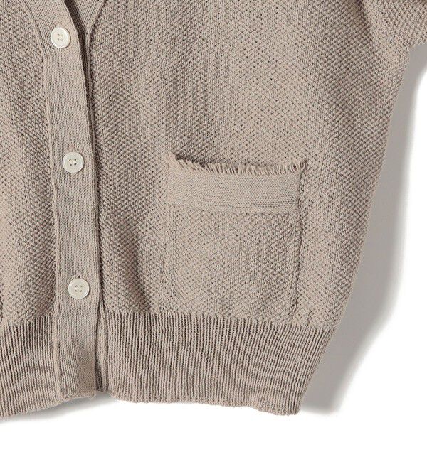 SHIPS Colors 「SHIPS Colors:〈手洗い可能〉ペーパー ライク フリンジ ポケット カーディガン◆」|カーディガン|