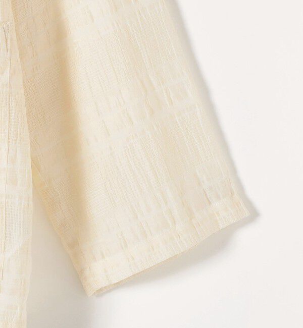 SHIPS any「SHIPS any:〈手洗い可能〉シアー チェック ルーズ テーラード シングル ジャケット」|テーラードジャケット|