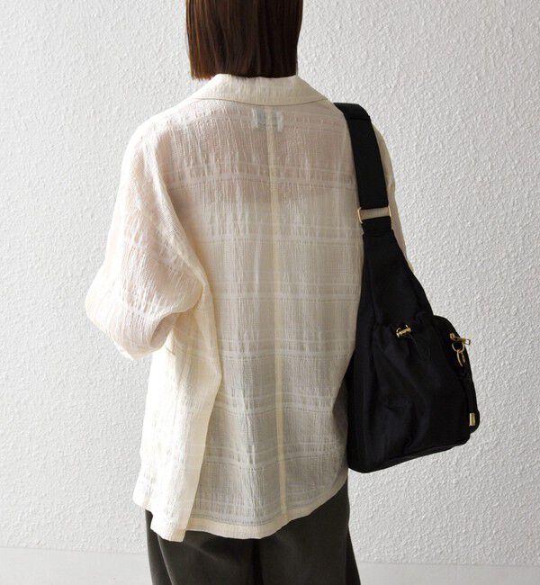 SHIPS any「SHIPS any:〈手洗い可能〉シアー チェック ルーズ テーラード シングル ジャケット」|テーラードジャケット|