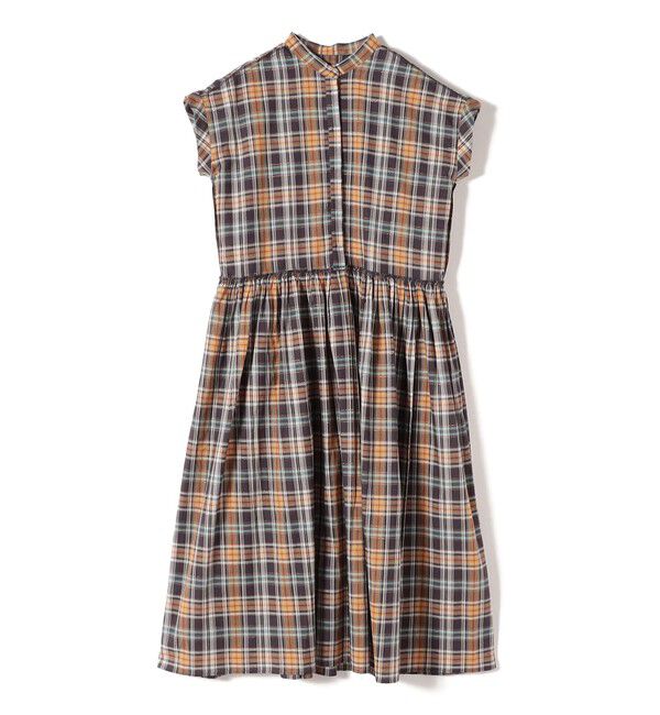 SHIPS Colors 「《予約》SHIPS Colors:〈手洗い可能〉マドラス チェック レイヤード ライク ワンピース◆」|ワンピース|