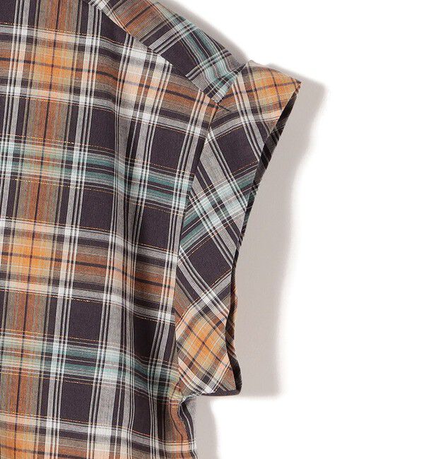 SHIPS Colors 「《予約》SHIPS Colors:〈手洗い可能〉マドラス チェック レイヤード ライク ワンピース◆」|ワンピース|