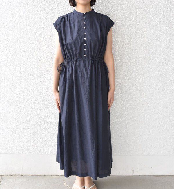 SHIPS Colors 「《予約》SHIPS Colors:〈手洗い可能〉コットン キュプラ ギャザー ワンピース◆」|ワンピース|