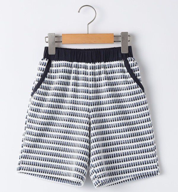 SHIPS KIDS「SHIPS KIDS:140cm / ジャカード ショート パンツ」|その他|ネイビー