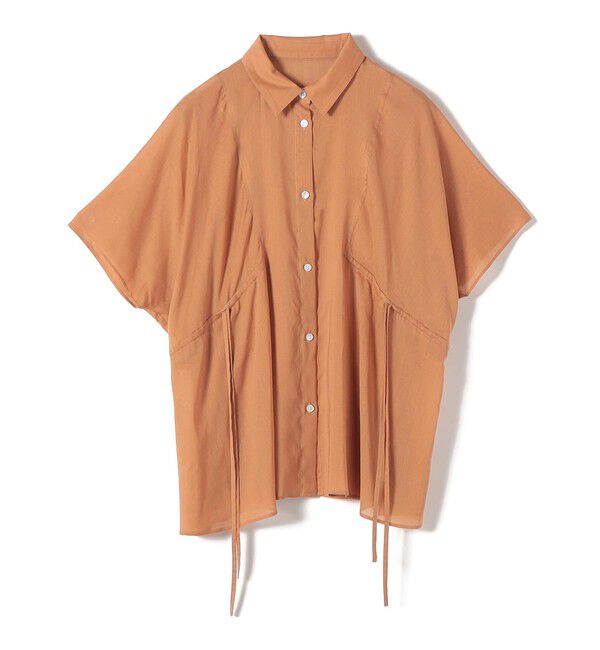 SHIPS for women「《予約》【WEB限定】〈手洗い可能〉ウエスト ドロスト シアー ブラウス」|シャツ・ブラウス|