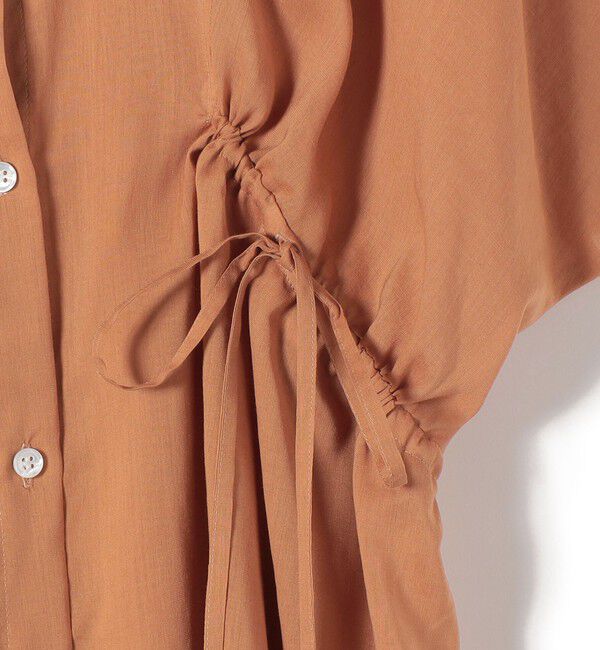 SHIPS for women「《予約》【WEB限定】〈手洗い可能〉ウエスト ドロスト シアー ブラウス」|シャツ・ブラウス|