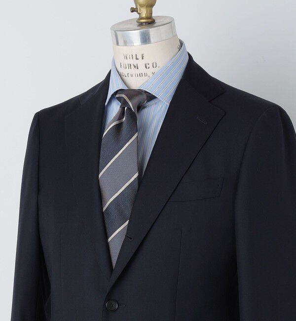 SHIPS「SHIPS: シルク バスケット ツイル ワイド ストライプ ネクタイ」|ネクタイ・蝶ネクタイ|