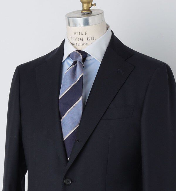 SHIPS「SHIPS: シルク バスケット ツイル ワイド ストライプ ネクタイ」|ネクタイ・蝶ネクタイ|