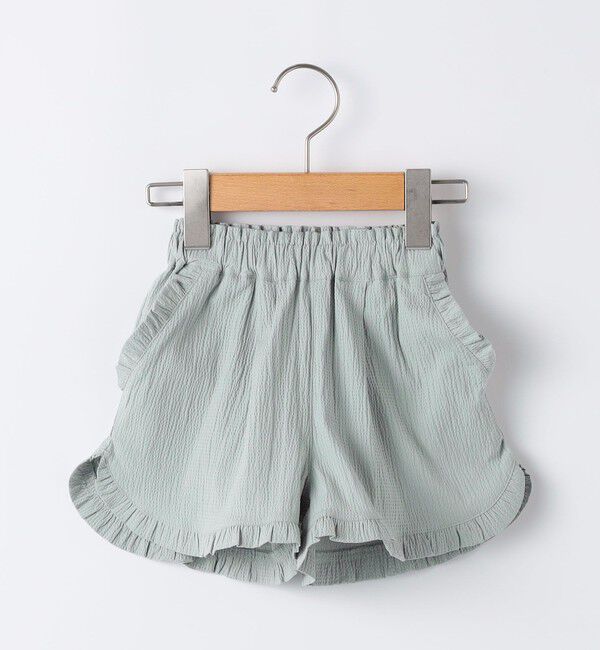 SHIPS KIDS「SHIPS KIDS:80～90cm / 〈接触冷感〉ドライタッチ フリル ショート パンツ」|その他|ミント