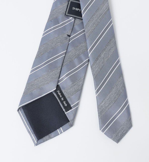 SHIPS「SHIPS: シルク デラヴェ サテン ストライプ ネクタイ」|ネクタイ・蝶ネクタイ|