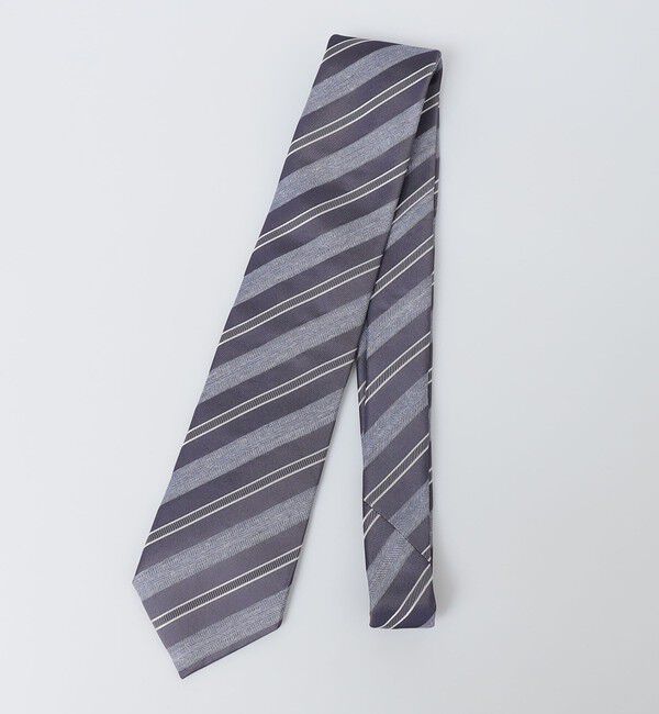 SHIPS「SHIPS: シルク デラヴェ サテン ストライプ ネクタイ」|ネクタイ・蝶ネクタイ|