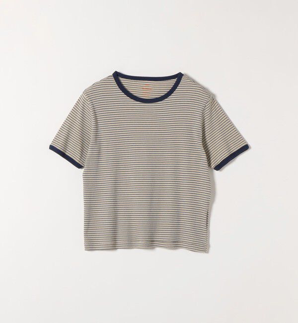 SHIPS any「Healthknit:〈洗濯機可能〉リブ ボーダー TEE」|Tシャツ・カットソー|