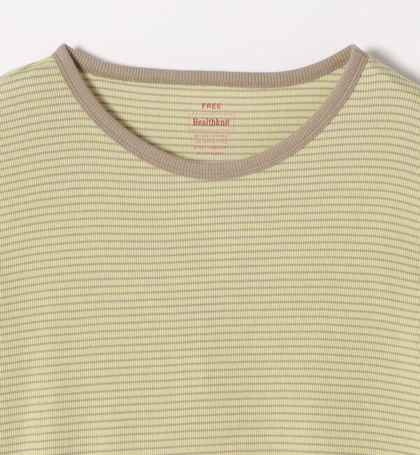SHIPS any「Healthknit:〈洗濯機可能〉リブ ボーダー TEE」|Tシャツ・カットソー|