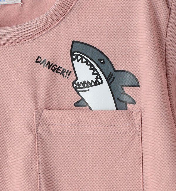 SHIPS Colors 「【WEB限定】SHIPS Colors:90～140cm /〈接触冷感・UVカット〉カノコ ポケット プリントT」|Tシャツ・カットソー|