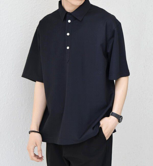 SHIPS any「SHIPS any: 360&deg; THE CIRCLE STRETCH リネン ミックス ポロシャツ◆」|ポロシャツ|