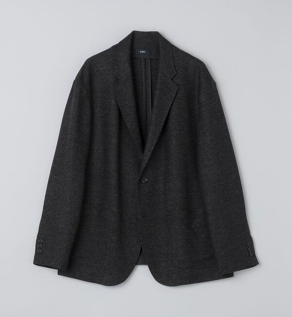 SHIPS「SHIPS:〈ストレッチ/洗濯機可能〉ウール ブレンド からみ織り ジャケット」|テーラードジャケット|ダークグレー
