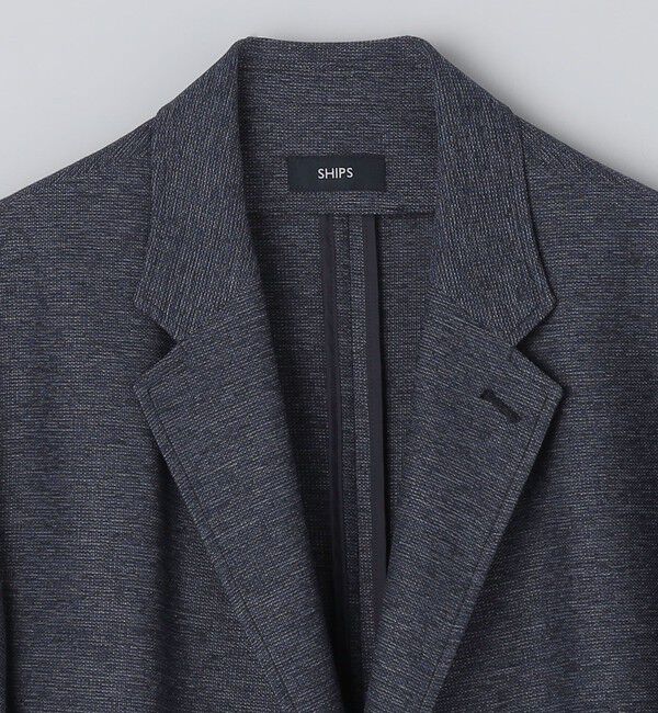 SHIPS「SHIPS:〈ストレッチ/洗濯機可能〉ウール ブレンド からみ織り ジャケット」|テーラードジャケット|