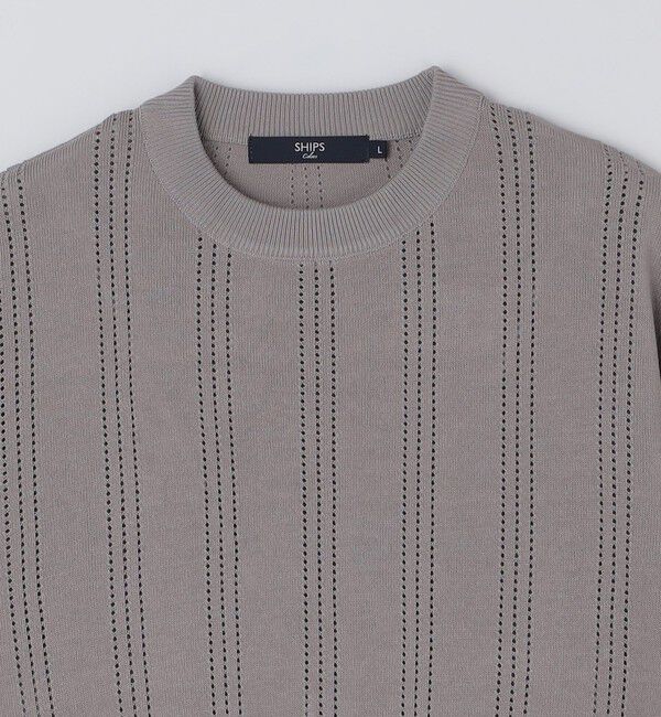 SHIPS Colors 「《予約》【WEB限定】SHIPS Colors:〈手洗い可能〉リネンタッチ 針抜き ニット◆」|ニット・セーター|