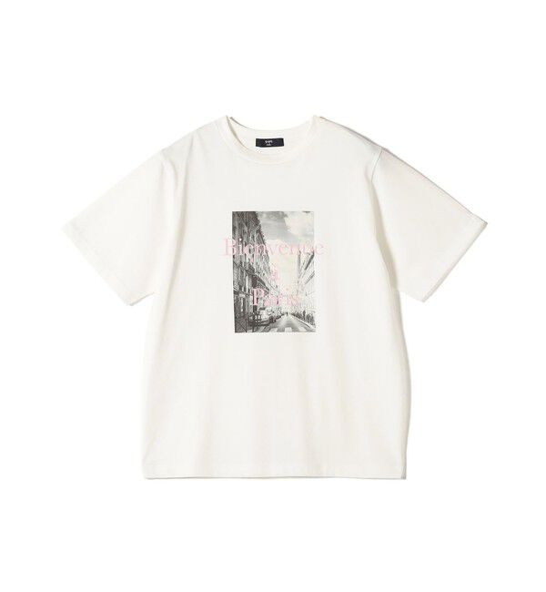 SHIPS Colors 「《予約》SHIPS Colors:〈接触冷感・UVカット・洗濯機可能〉PARIS フォト TEE◆」|Tシャツ・カットソー|