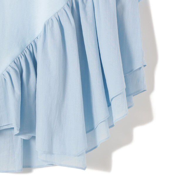 SHIPS for women「《予約》【WEB限定】〈手洗い可能〉ランダム ギャザー ドッキング TEE」|Tシャツ・カットソー|