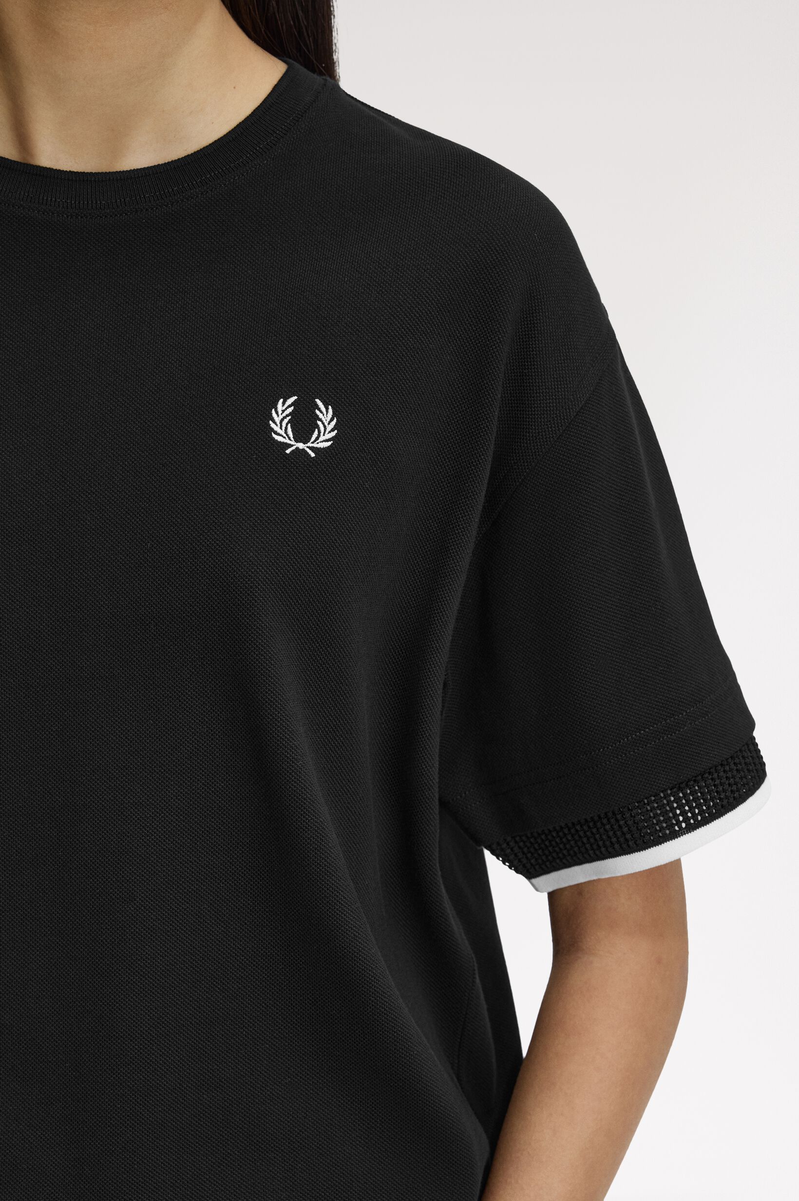 FRED PERRY 「Mesh Cuff Pique T-Shirt」|Tシャツ・カットソー|