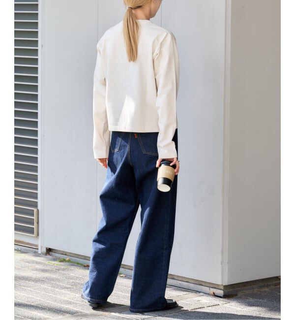 OUTDOOR PRODUCTS Usual Things「ロゴ刺繍コットンクルーネックカーディガン」|カーディガン|