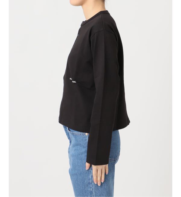 OUTDOOR PRODUCTS Usual Things「ロゴ刺繍コットンクルーネックカーディガン」|カーディガン|