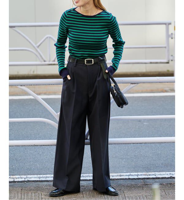 OUTDOOR PRODUCTS Usual Things「ボーダーボートネックニット」|ニット・セーター|