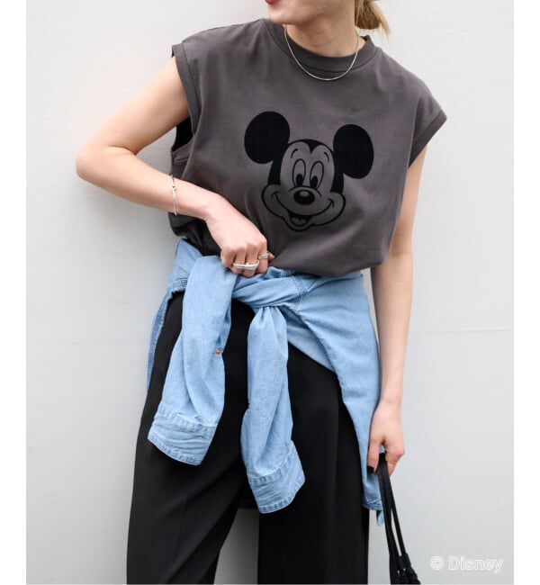 OUTDOOR PRODUCTS Usual Things「≪予約≫GOOD ROCK SPEED MICKEY MOUSE N/S Tshirt」|Tシャツ・カットソー|グレー