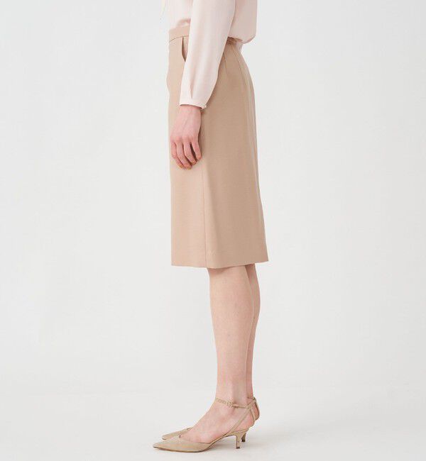 TOMORROWLAND collection「ウールストレッチオックス Iラインスカート」|タイト|